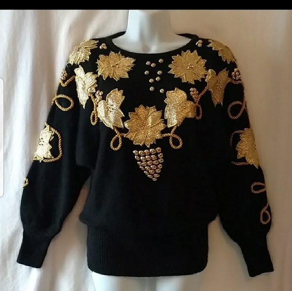 Silk Angora 80s Dolman Sleeve Sweater S - EUC - Picture 2 of 6